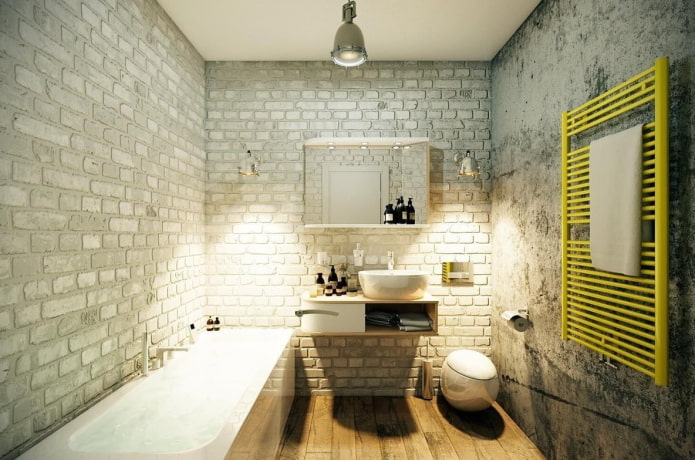 décorer une salle de bain dans le style loft