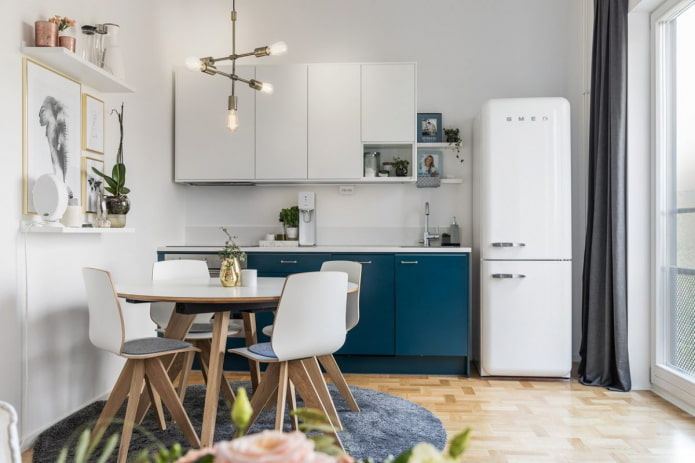 l'intérieur de l'appartement est de 36 carrés dans le style scandinave