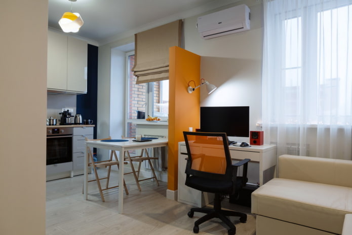 Lieu de travail dans un appartement 38 m²