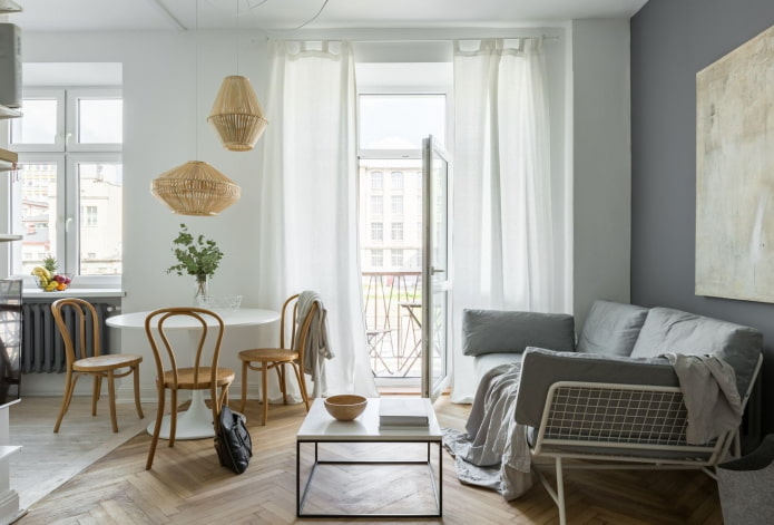 aménagement intérieur d'un appartement de 45 carrés