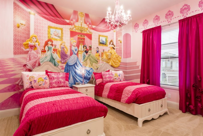 conception de chambre pour deux filles