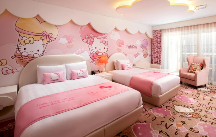 conception de chambre pour deux filles