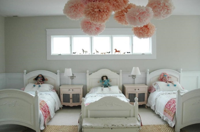 conception de chambre pour trois filles