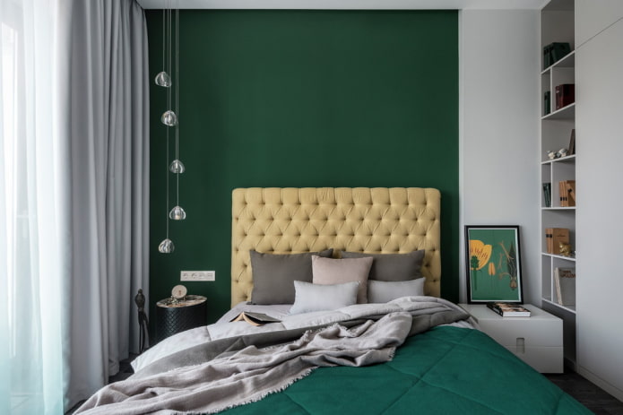 décorer la chambre aux couleurs vertes