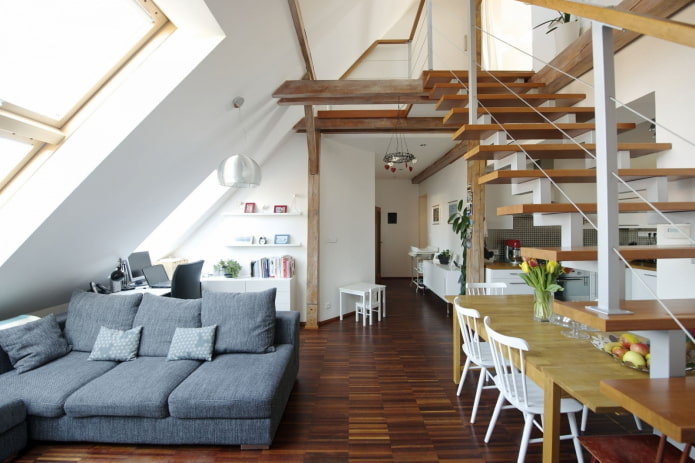 design d'intérieur d'appartement superposé