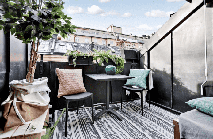 conception de balcon ouvert