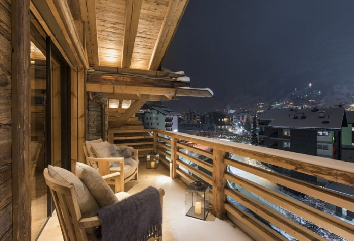 conception de loggia de style chalet