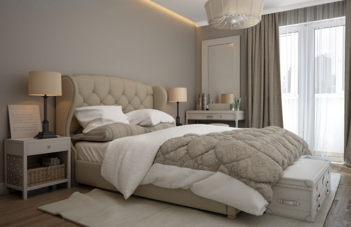 design d'intérieur dans des tons gris-beige