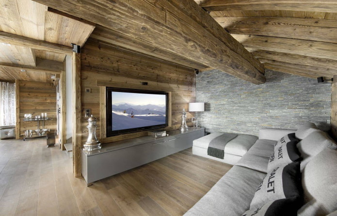 maison en rondins de style chalet