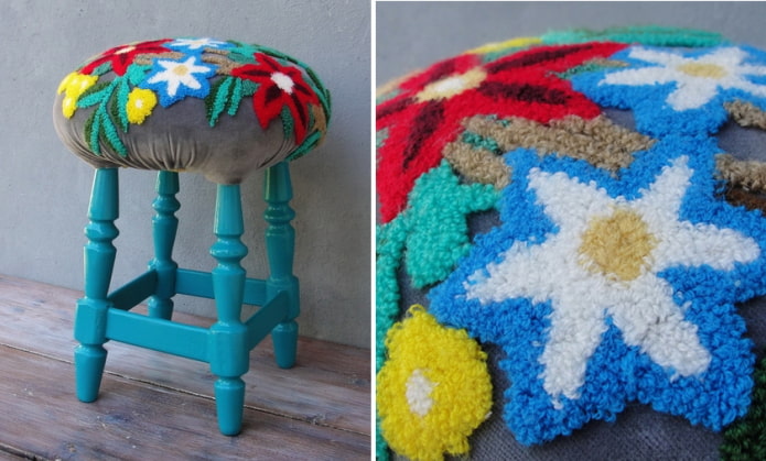 Tabouret pouf