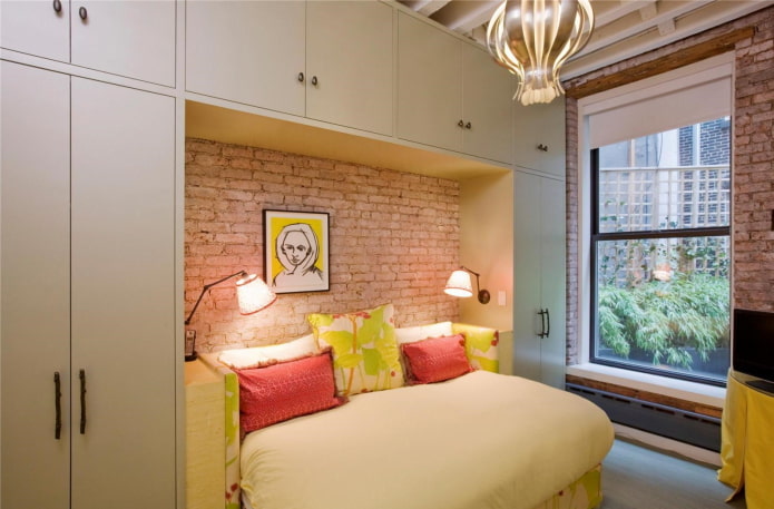 intérieur d'une chambre d'adolescent dans un style loft