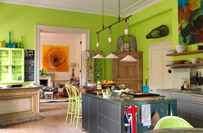 couleurs de l'intérieur dans un style éclectique