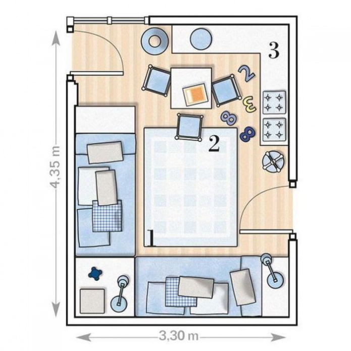 aménagement de la crèche pour 2 enfants