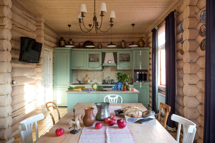 Cuisine de style provençal dans une maison privée