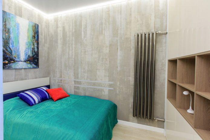 chambre de style loft à Khrouchtchev