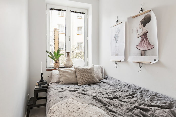 petite chambre de style scandinave