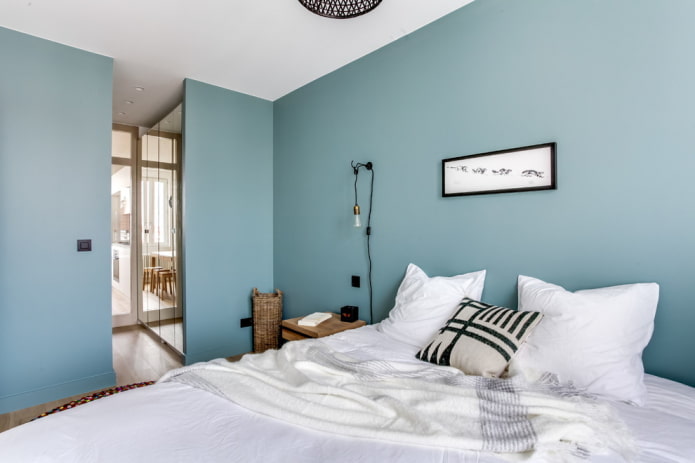 schéma de couleurs de la chambre dans un style nordique