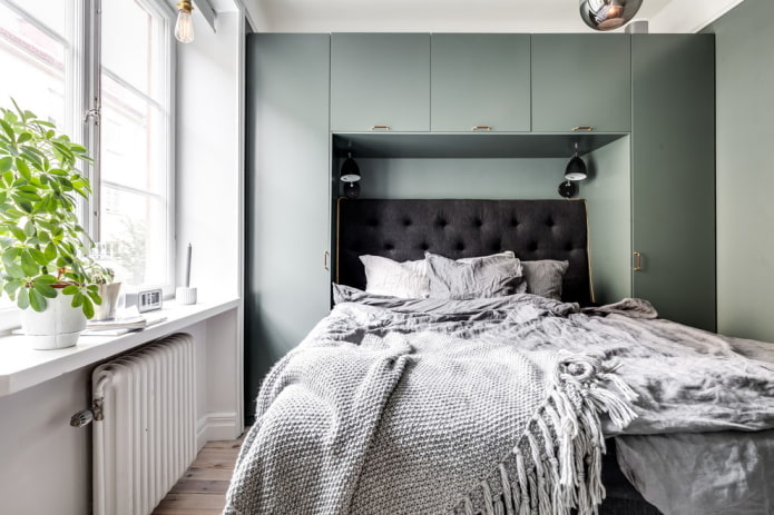 meubles dans la chambre de style scandinave