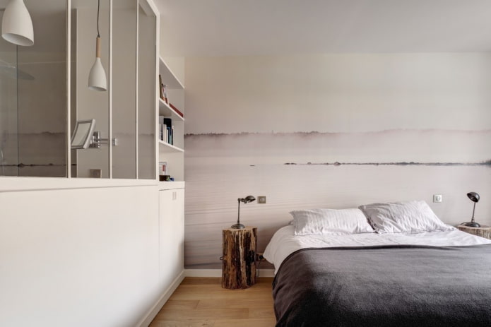 décoration murale dans la chambre dans un style nordique