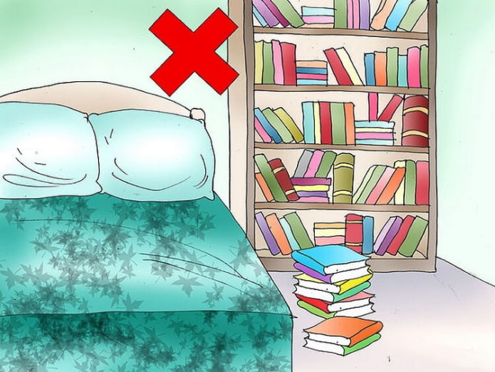 Mga libro ng Feng Shui sa kwarto