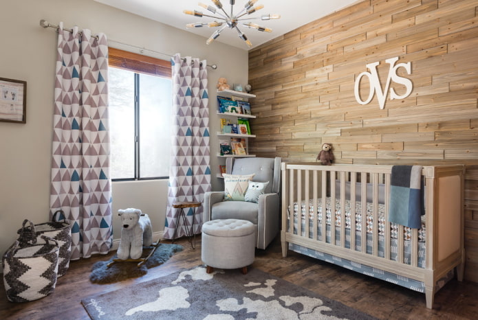 décoration à l'intérieur de la crèche pour l'enfant