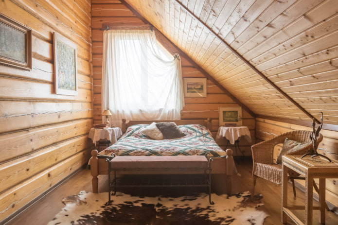 design d'intérieur de chambre rustique