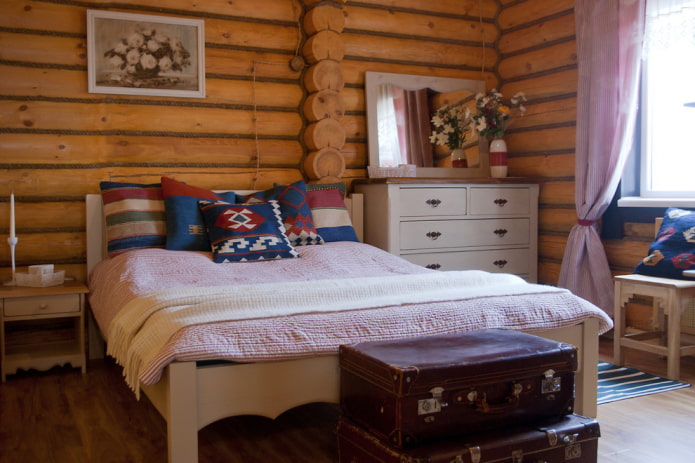 design d'intérieur de chambre rustique