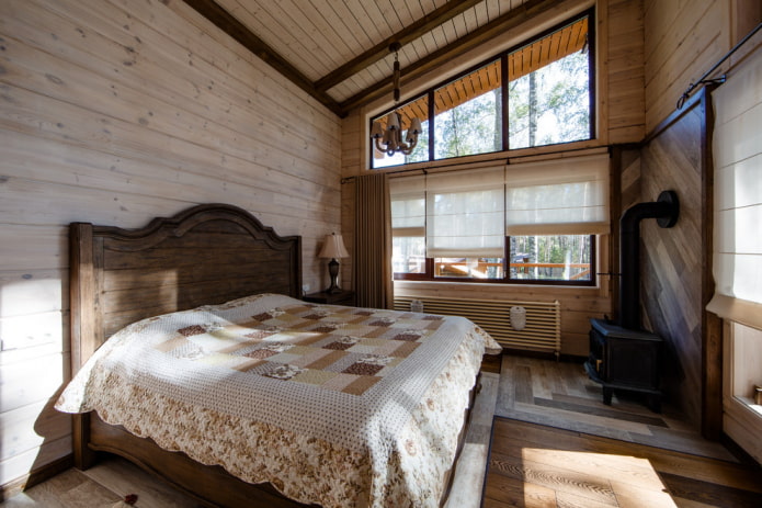 design d'intérieur de chambre rustique