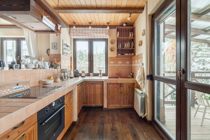 intérieur de cuisine rustique