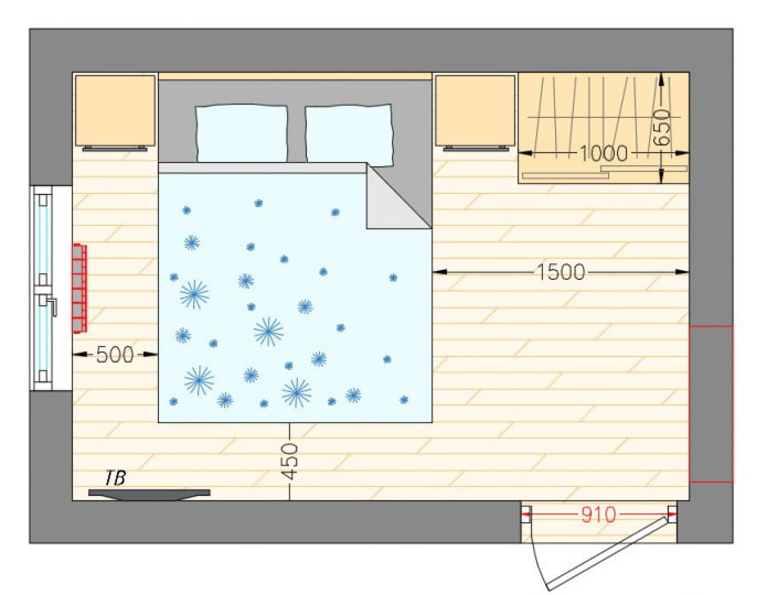 disposition des chambres 9 m²