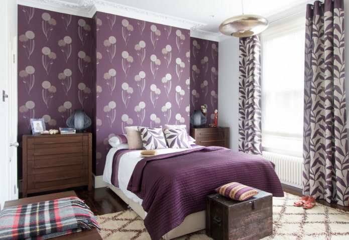 finition chambre violette