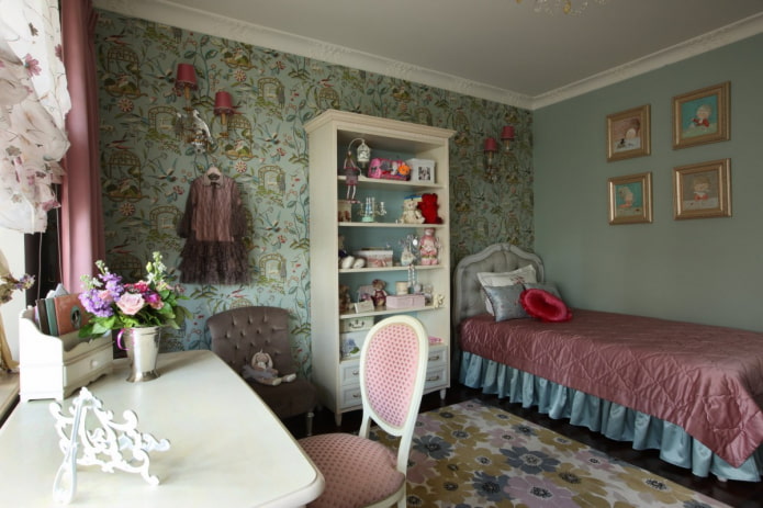 chambre pour filles de style provençal