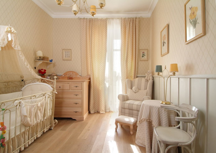 Chambre d'enfant de style provençal