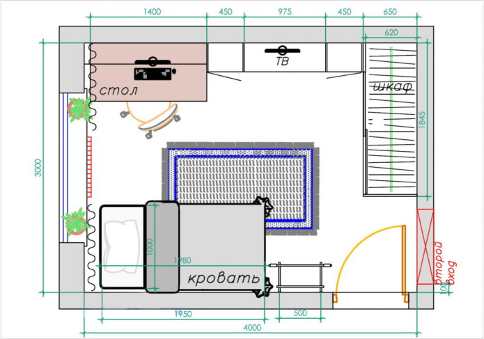 Option d'aménagement de la chambre des enfants pour un