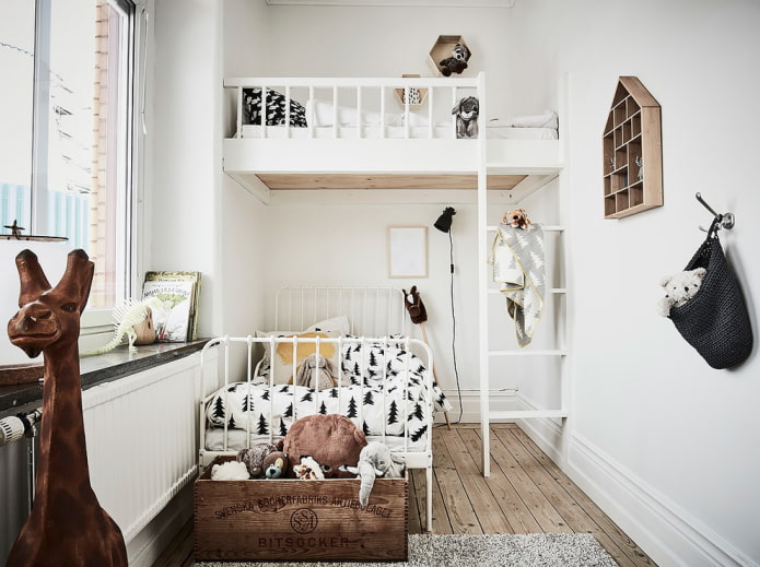 intérieur de chambre pour deux enfants