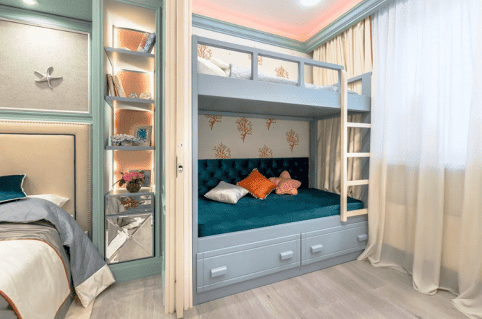 espace enfants à l'intérieur de la chambre des parents