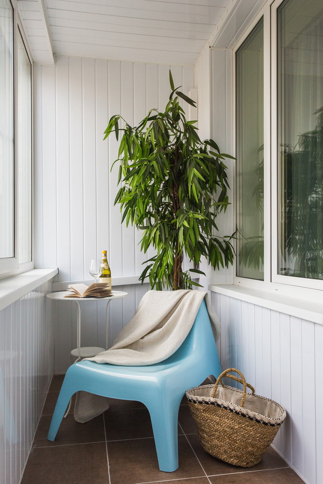 Conception de loggia de style scandinave