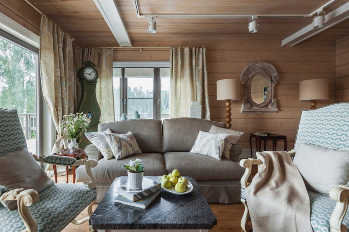 accessoires et déco dans le salon à l'intérieur de la maison