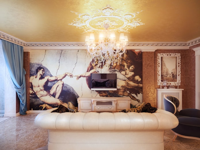 photos murales dans un style classique