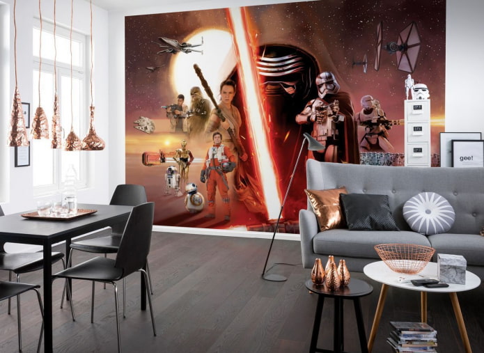 photos murales dans un style moderne