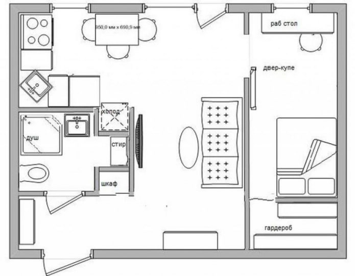 réaménagement de l'appartement Khrouchtchev