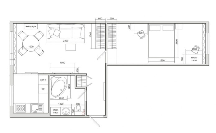 réaménagement de l'appartement Khrouchtchev