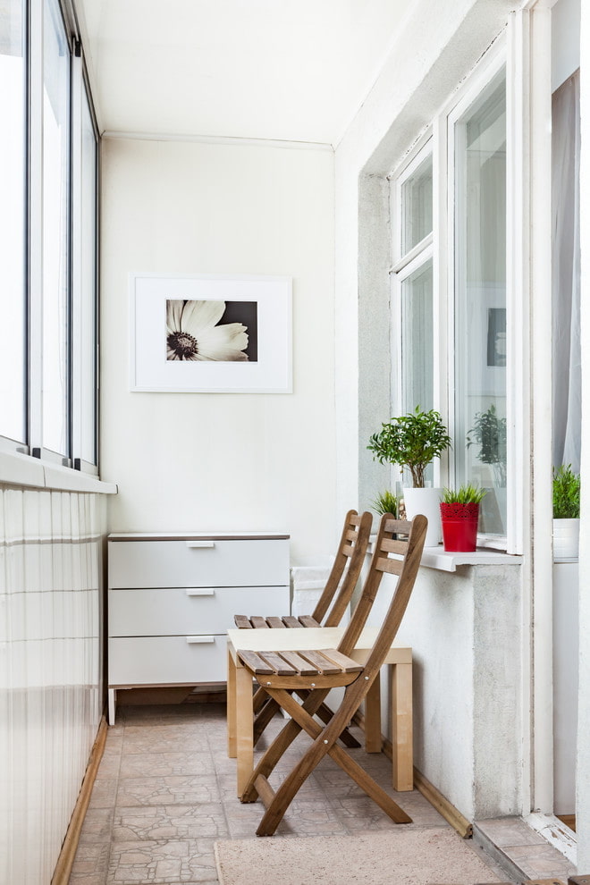 aménagement d'un balcon dans un appartement à Khrouchtchev