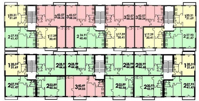 plan d'un étage typique d'une maison série 335