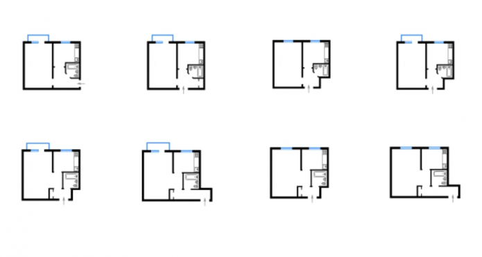 แผนผังห้องชุด 1 ห้องชุด 438