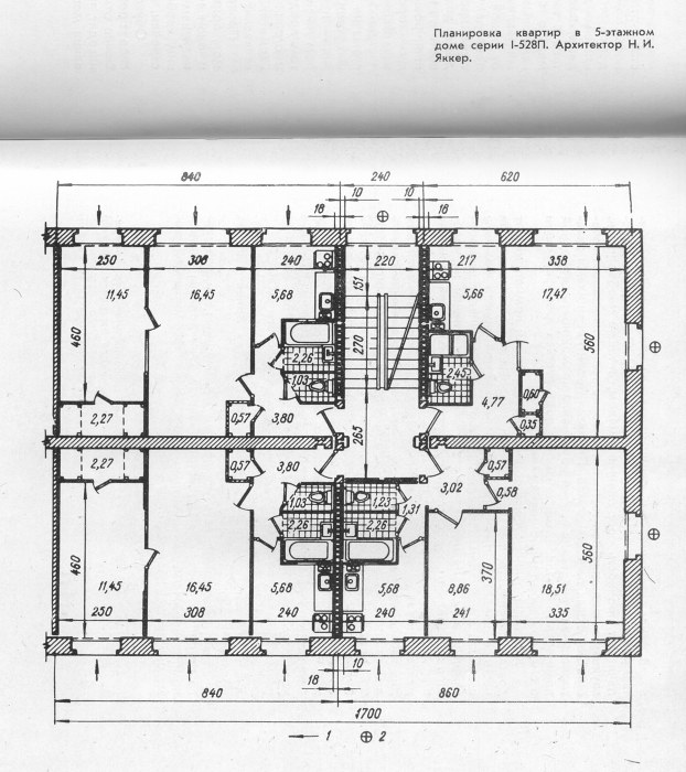 แบบแปลนชั้น Khrushchev ซีรีส์ 528