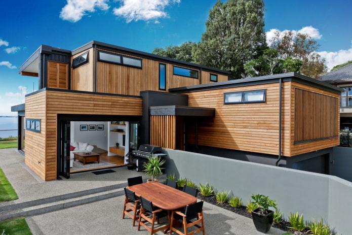 maison en bois de haute technologie