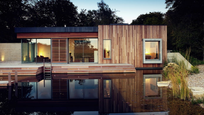 maison en bois de haute technologie