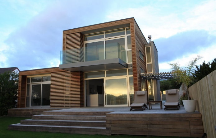 maison en bois de haute technologie