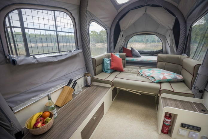 couchage dans un camping-car